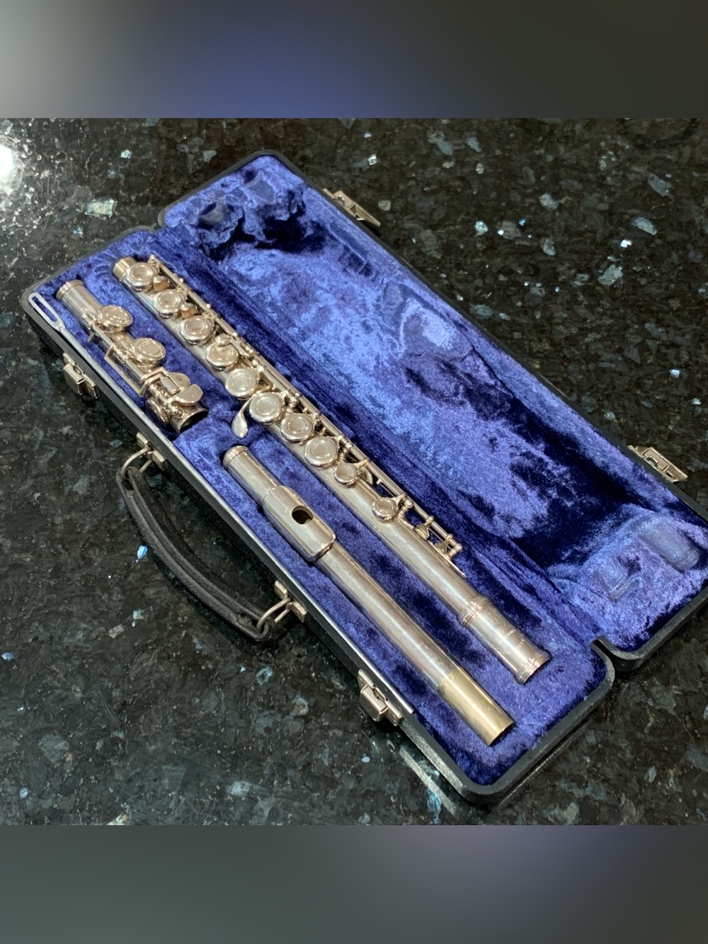 Vintage W.T. Armstrong 104 Silver Plated Student Flute Elkhart IN w/ Case & Rod